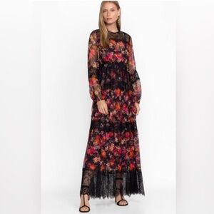 Johnny Was Floral lace Maxi Dress